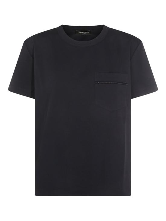 26SS 파비아나 필리피 반팔 티셔츠 JED266F155 L7725146 NAVY