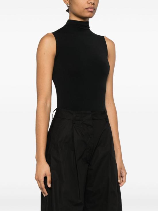 26FW 월포드 바디수트 티셔츠 76071 7005 BLACK - WOLFORD