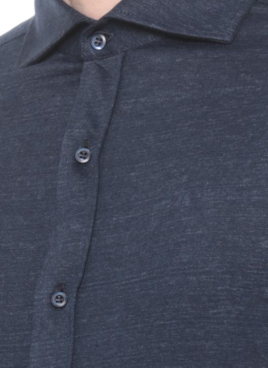 26SS 브루넬로 쿠치넬리 멜란지 저지 셔츠 MR8276686 C006 - BRUNELLO CUCINELLI
