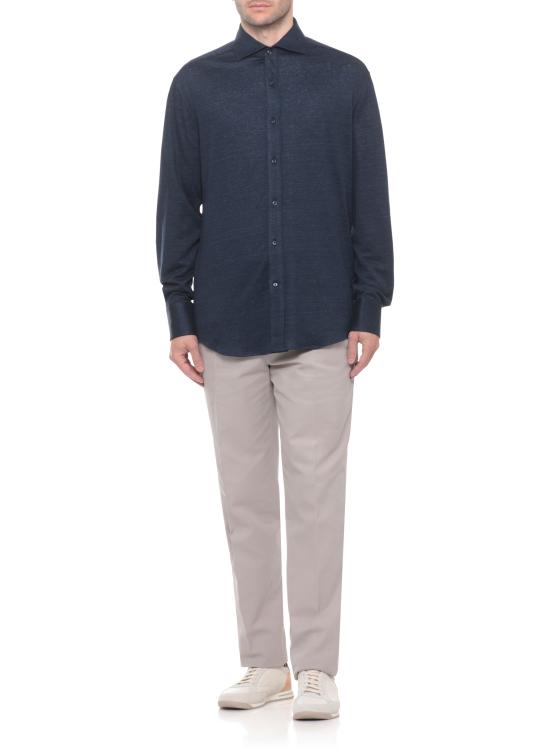 26SS 브루넬로 쿠치넬리 멜란지 저지 셔츠 MR8276686 C006 - BRUNELLO CUCINELLI