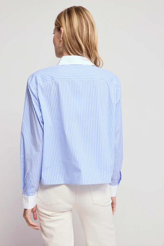  더 셔츠 셔츠 긴팔 박시 크롭 셔츠 - THE SHIRT