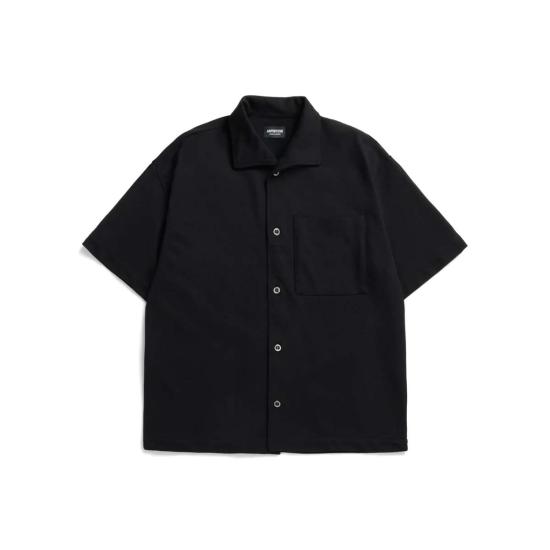 아펜쳐 반팔 셔츠 Arpenteur 코랄 와이드 칼라 레이첼 메쉬 셔츠