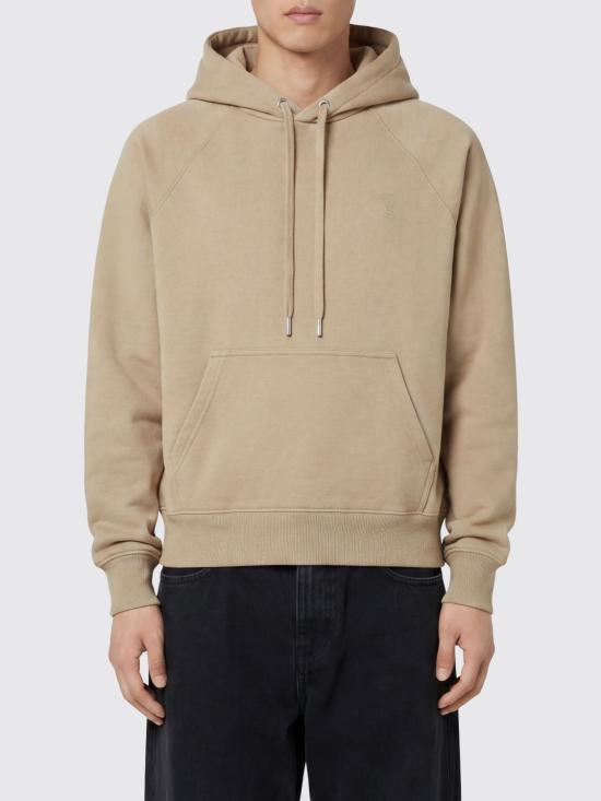 26SS 아미 코튼 드 하트 후드 USW758 747A036 BEIGE