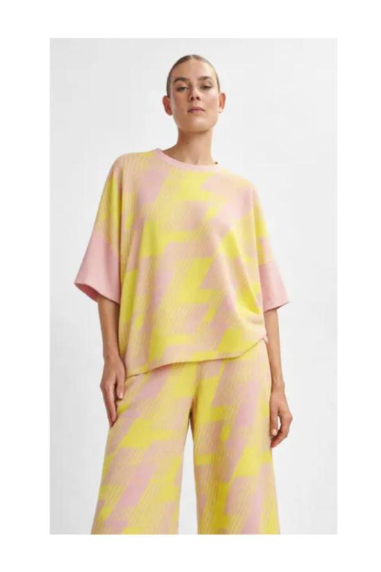  에센셜앤트워프 스웨터 Essentiel Antwerp Jotaly 자카드 니트 풀오버 - ESSENTIEL ANTWERP