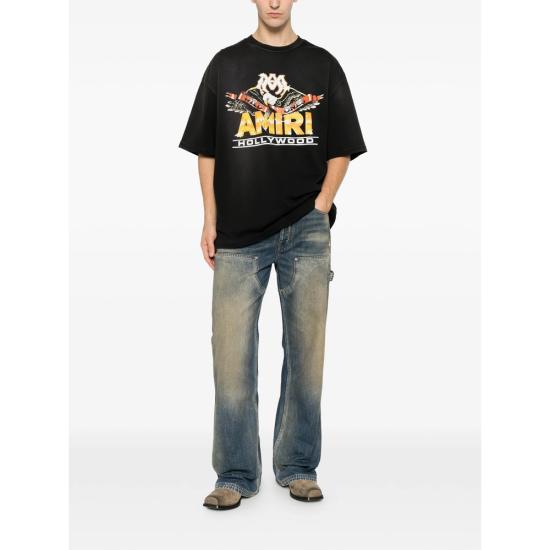 26FW 아미리 반팔 티셔츠 AMTOJR1200 BLACK - AMIRI