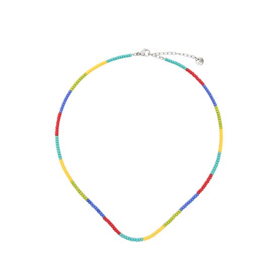 26FW Collanine Colorate 네크리스 CC MBLOCK BLSPR RED YELLOW