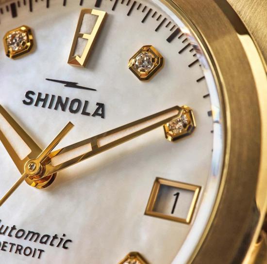  시놀라 손목시계 서카디안 몬스터 오토매틱 시계 화이트 - SHINOLA