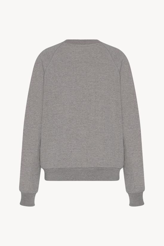 26SS 더로우 Eulalia 코튼 & 캐시미어 스웨트셔츠 10674 K628GYM Grey melange - THE ROW