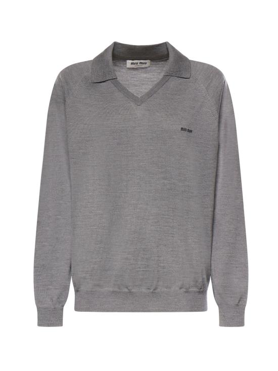 26FW 미우미우 스웨터 MML05J 16WJF0BD9 GREY BLACK