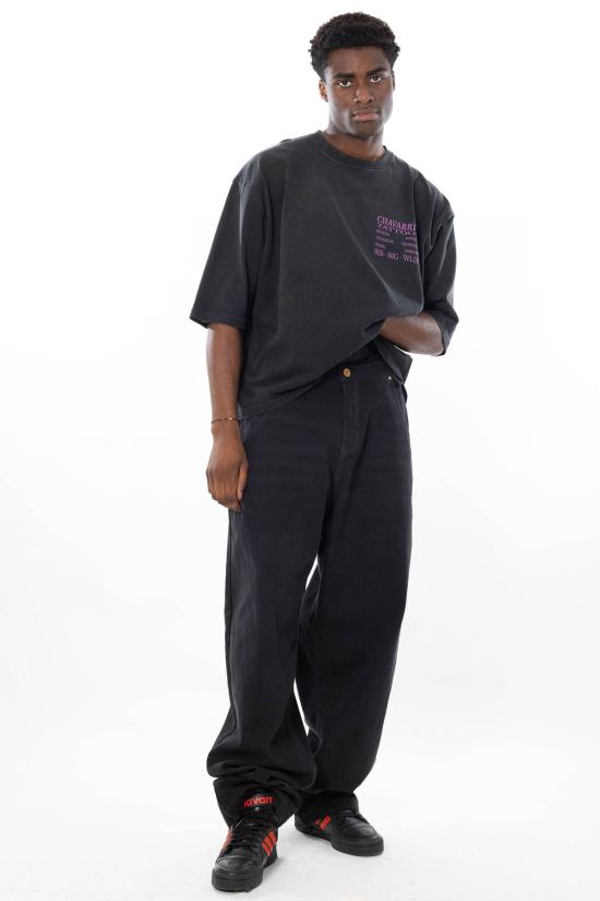 26SS 윌리 차바리아 반팔 티셔츠 WCJSY0178 BLACK Black - WILLY CHAVARRIA