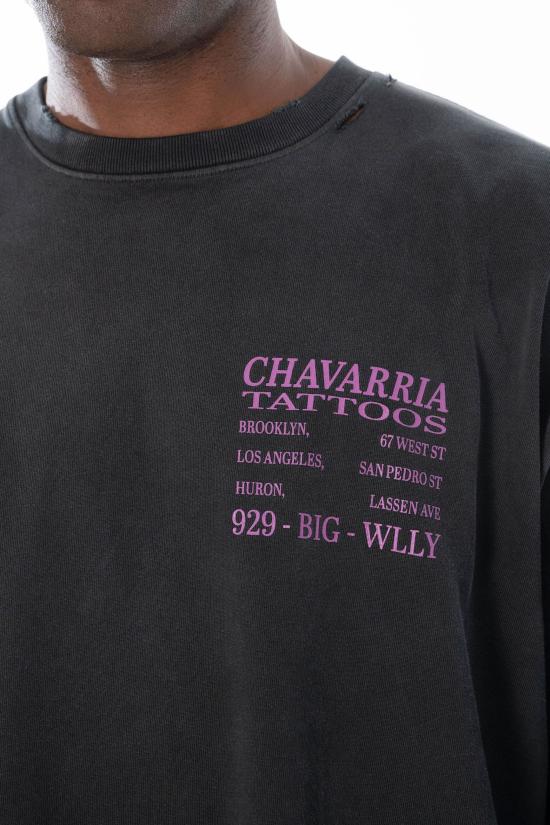 26SS 윌리 차바리아 반팔 티셔츠 WCJSY0178 BLACK Black - WILLY CHAVARRIA