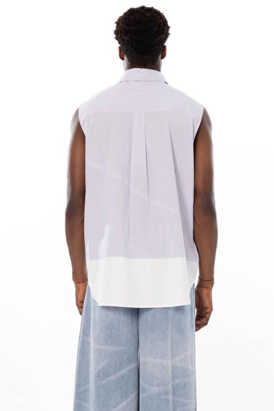 26SS 펭첸왕 반팔 셔츠 FUS21SR32 BLUE Blue - FENG CHEN WANG