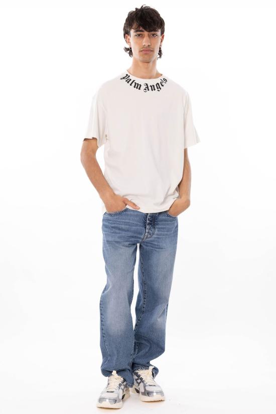 26SS 팜앤젤스 반팔 티셔츠 PMAA109S26JER008 WHITE White - PALM ANGELS