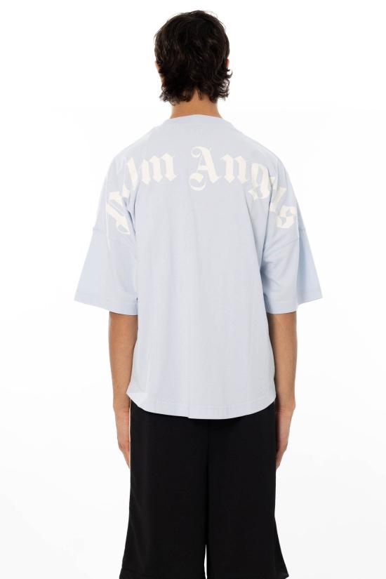 26SS 팜앤젤스 반팔 티셔츠 PMAA10BS26JER001 BLU Blue - PALM ANGELS
