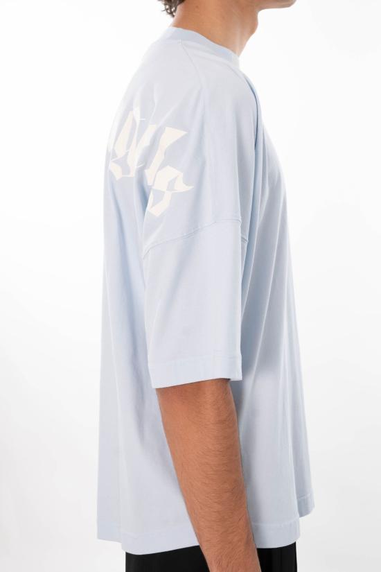 26SS 팜앤젤스 반팔 티셔츠 PMAA10BS26JER001 BLU Blue - PALM ANGELS