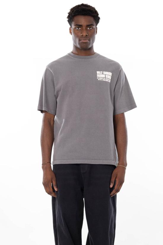 26SS 윌리 차바리아 반팔 티셔츠 WCJSY018 CONCRETE Grey