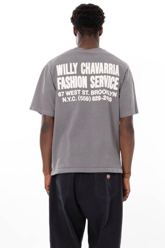 26SS 윌리 차바리아 반팔 티셔츠 WCJSY018 CONCRETE Grey - WILLY CHAVARRIA