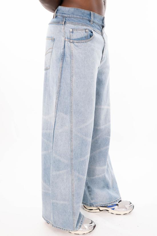 26SS 펭첸왕 데님 팬츠 FUS21TR01 BLUE Denim - FENG CHEN WANG