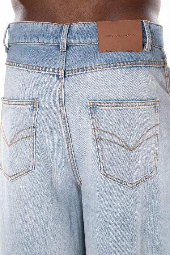 26SS 펭첸왕 데님 팬츠 FUS21TR01 BLUE Denim - FENG CHEN WANG
