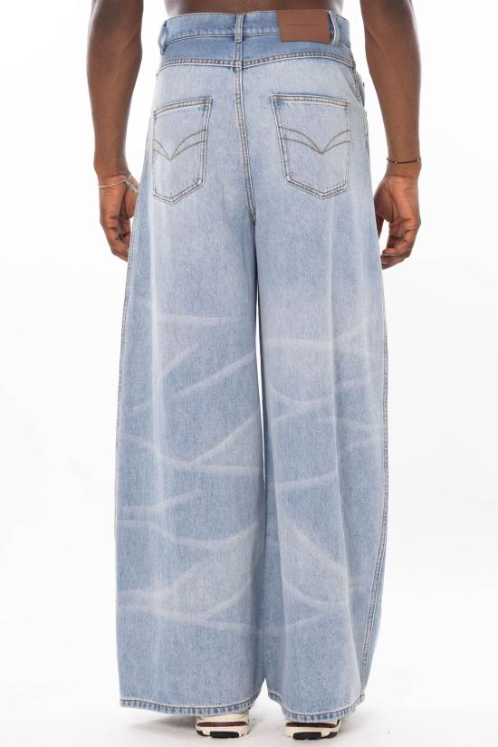 26SS 펭첸왕 데님 팬츠 FUS21TR01 BLUE Denim - FENG CHEN WANG