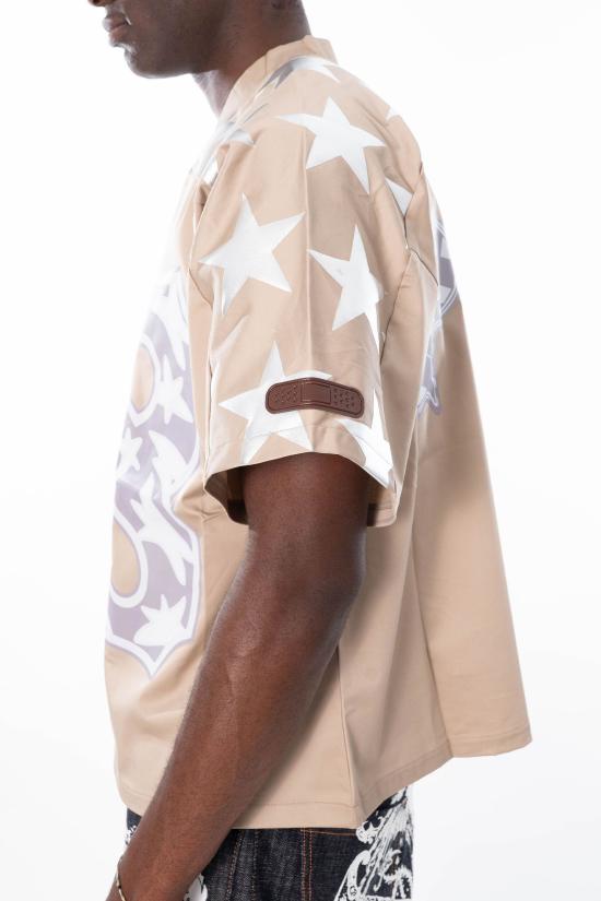 26SS 피디에프 반팔 티셔츠 DFM54044TS059STAR8 TAR8 Beige - PDF
