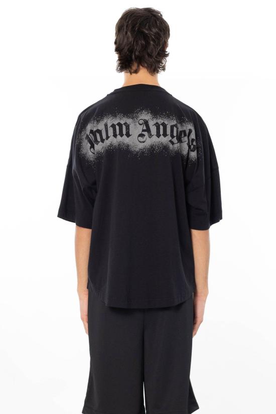 26SS 팜앤젤스 반팔 티셔츠 PMAA10BS26JER002 BLACK Black - PALM ANGELS