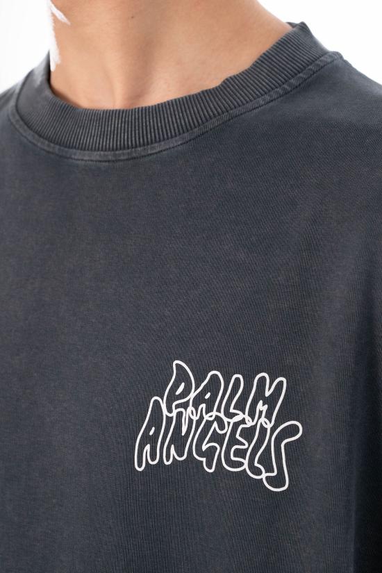 26SS 팜앤젤스 민소매 티셔츠 PMAC00BS26JER001 BLACK Black - PALM ANGELS