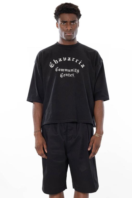 26SS 윌리 차바리아 반팔 티셔츠 WCJSY0200 BLACK Black