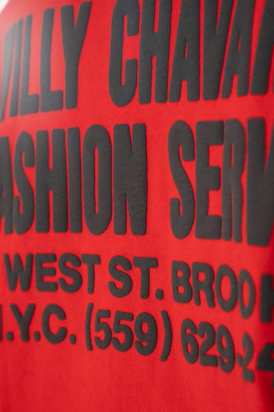 26SS 윌리 차바리아 반팔 티셔츠 WCJSY018 RED HOT Rosso - WILLY CHAVARRIA