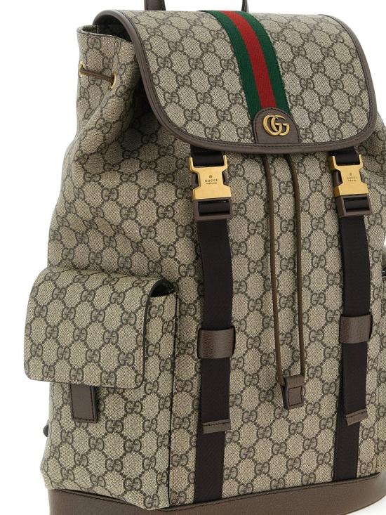 26SS 구찌 백팩 839110 FAEWQ 9845 BEIGE DARK BROWN DOM - GUCCI