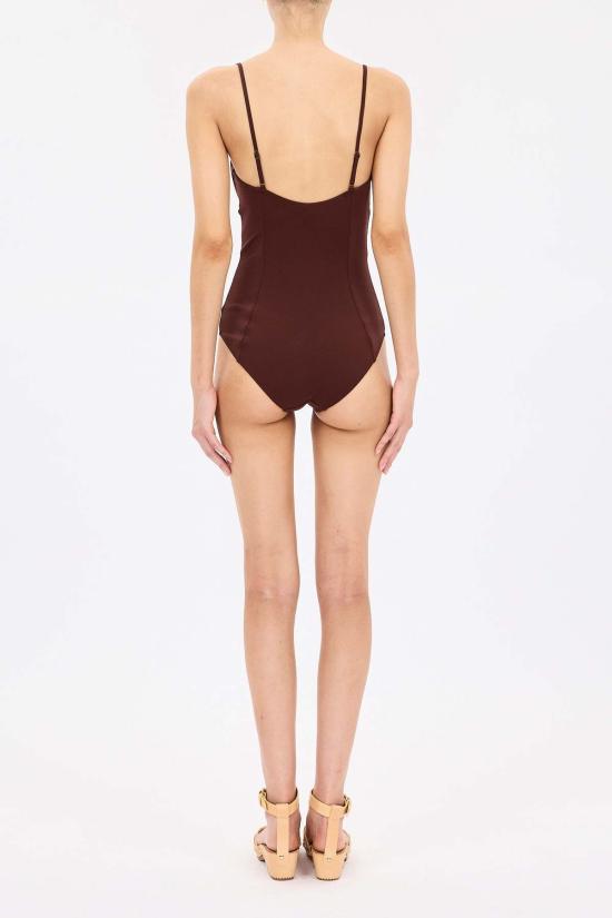  울라 존슨 원피스 수영복 Ulla Johnson Dalila Ruched Maillot 수영복 Urchin - ULLA JOHNSON