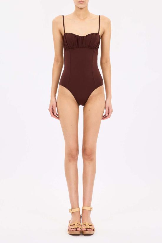  울라 존슨 원피스 수영복 Ulla Johnson Dalila Ruched Maillot 수영복 Urchin
