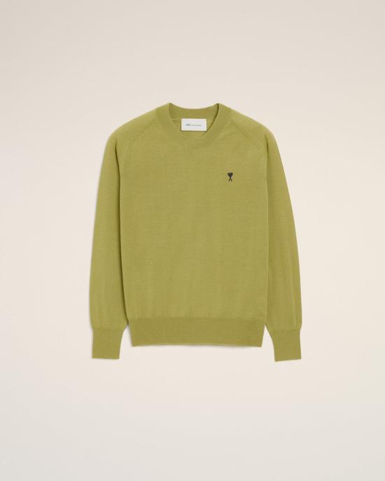 26SS 아미 스웨터 HKS866 KN0039 A091 MATCHA BLACK DOM