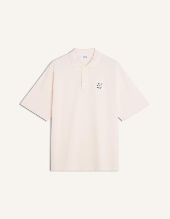 26SS 메종키츠네 폭스 헤드 오버사이즈 폴로 티셔츠 PM00211KP00010448 MAUVE DOM