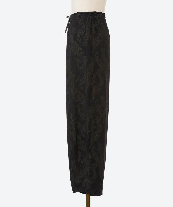 26SS 니들스 H.D. 팬츠 레이온 페이즐리 자카드 SX262 BLACK DOM - NEEDLES