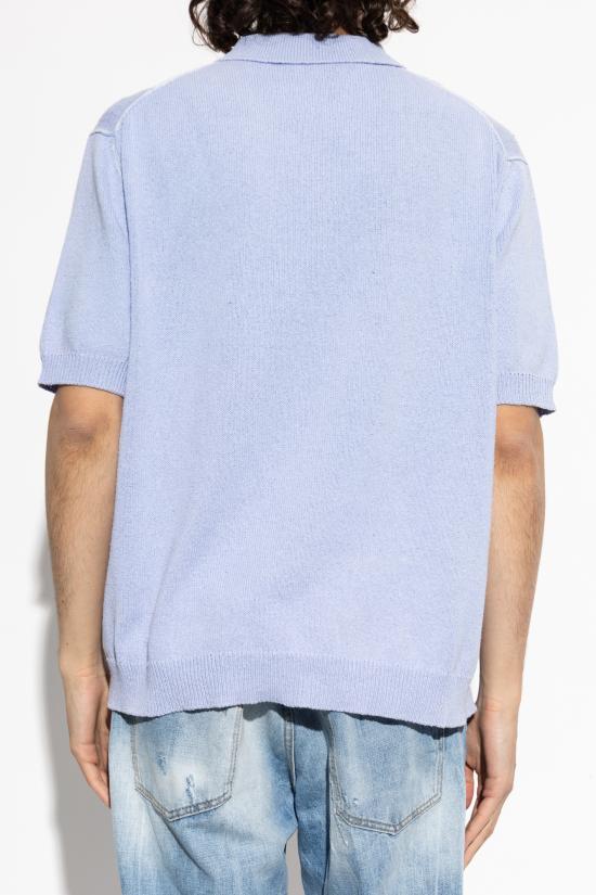 26SS 디스퀘어드2 폴로 티셔츠 S71HA1413 D13214 481 LIGHT BLUE DOM - DSQUARED2