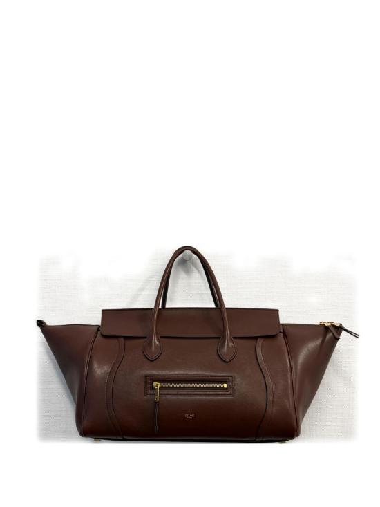 26SS 셀린느 미디움 뉴 러기지 서플 샤이니 램스킨 L100E 3GW228BK BROWN - CELINE