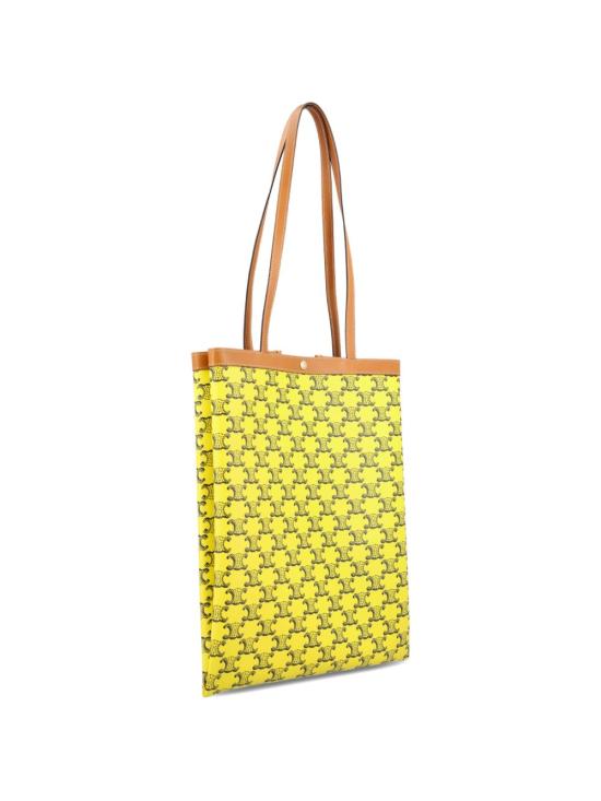 26SS 셀린느 미디움 플랫 쇼퍼백 트리옹프 캔버스 123832O90D 11YN Yellow - CELINE