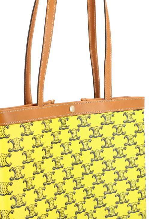 26SS 셀린느 미디움 플랫 쇼퍼백 트리옹프 캔버스 123832O90D 11YN Yellow - CELINE