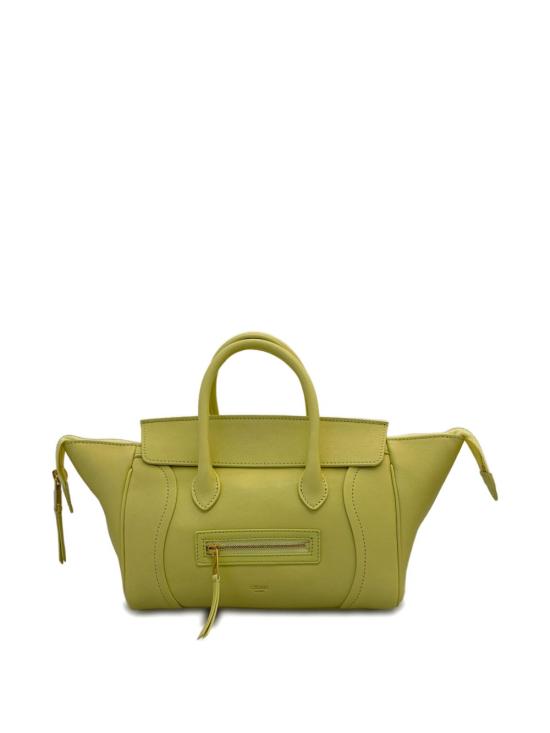26SS 셀린느 스몰 뉴 러기지백 서플 샤이니 램스킨 124213GW2 11CU YELLOW - CELINE