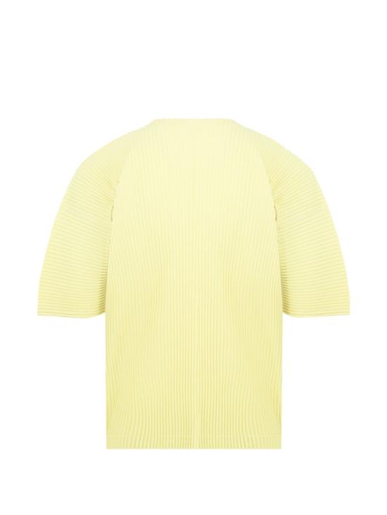 26SS 옴므 플리세 이세이 미야케 반팔 티셔츠 HP66JK053 YELLOW - HOMME PLISSE' ISSEY MIYAKE