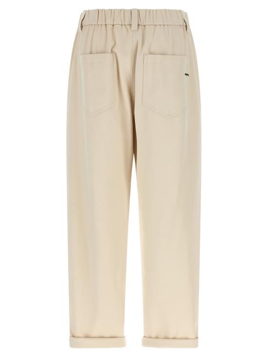 26FW 브루넬로 쿠치넬리 스트레이트 팬츠 MP126P8417C9815 Beige - BRUNELLO CUCINELLI