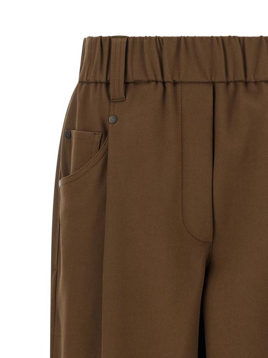 26FW 브루넬로 쿠치넬리 스트레이트 팬츠 MP126P8417C9812 Brown - BRUNELLO CUCINELLI