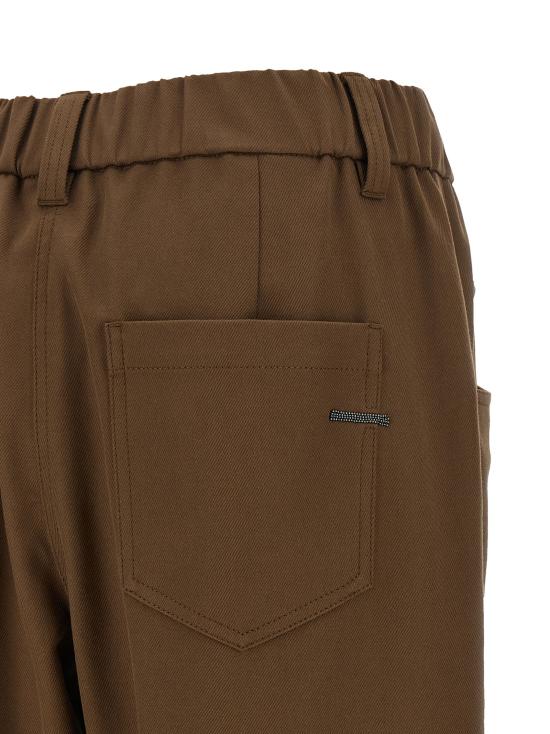 26FW 브루넬로 쿠치넬리 스트레이트 팬츠 MP126P8417C9812 Brown - BRUNELLO CUCINELLI