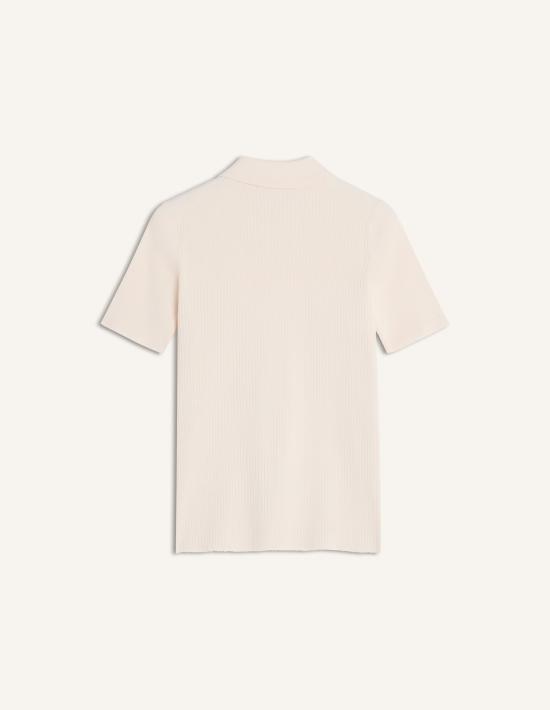 26SS 메종키츠네 폴로 티셔츠 QW00202KT11930063 NOBLE BEIGE DOM - MAISON KITSUNE