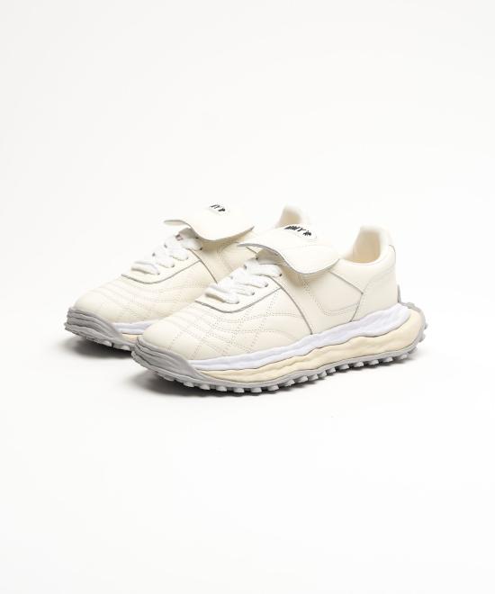 26SS 메종 미하라 야스히로 스캇 OG솔 레더 로우탑 스니커즈 A14FW701 WHITE DOM - MAISON MIHARA YASUHIRO
