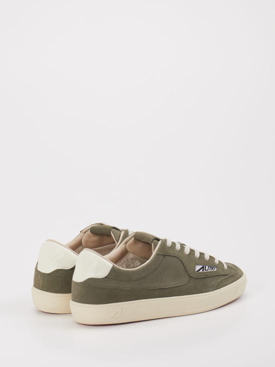 26SS 오트리 WINDSCAPE 로우 스니커즈 스웨이드 SCLW KT03 SMOKED GREEN MARSHMALLOW DOM - AUTRY