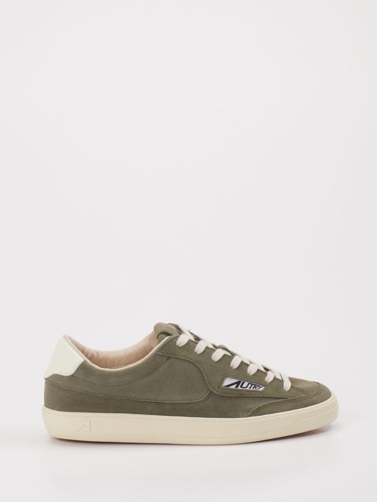 26SS 오트리 WINDSCAPE 로우 스니커즈 스웨이드 SCLW KT03 SMOKED GREEN MARSHMALLOW DOM