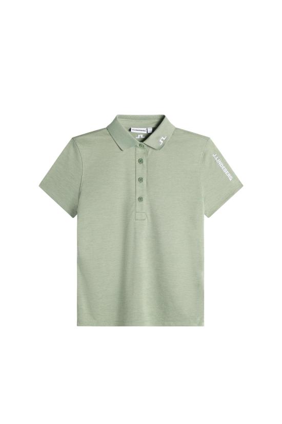 26SS 제이린드버그 여성 투어 테크 폴로 GWJT14814 M541 HEDGE GREEN MELANGE DOM