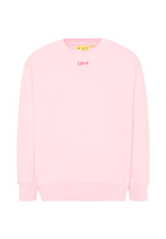26SS [키즈] 오프화이트 티셔츠 44GBA001S26F005683 PINK - OFF WHITE